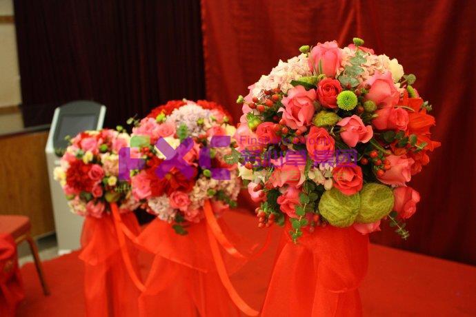 跨国公司采购展览会花艺案例